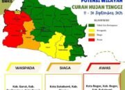 Warga Sukabumi Waspadai Hujan pada 12 September 2025