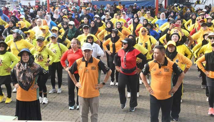 Milangkala Ke-155 Kabupaten Sukabumi, Ribuan Warga Meriahkan CFD, Senam Gurilapss, dan Jalan Santai