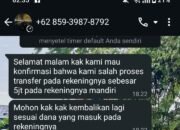 Waspada Modus Salah Transfer, Pasutri Sukabumi Terjebak Jeratan Pinjol Ilegal