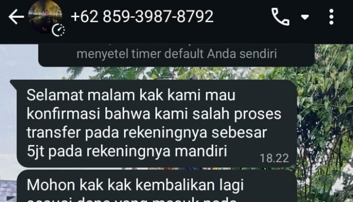 Waspada Modus Salah Transfer, Pasutri Sukabumi Terjebak Jeratan Pinjol Ilegal