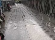 Jembatan Bailey Cisantri Sukabumi Sering Picu Kecelakaan, Warga Minta Diperbaiki