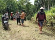 Desa Bojongsari Bersama Koramil Jampangkulon Perkuat Gotong Royong Lewat Karya Bakti Perbaikan Jalan