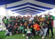 Kapolres Baru AKBP Ardian Satrio Gaspol, Ajak Ribuan Ojol Jaga Kamtibmas Sukabumi Bareng Marshel Widianto