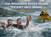 Di Pantai Cisolok Sukabumi, Dua Wisatawan Bogor Hilang Terseret Arus