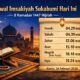 Jadwal Imsakiyah Sukabumi Hari Ini, 8 Ramadan 1447 Hijriah