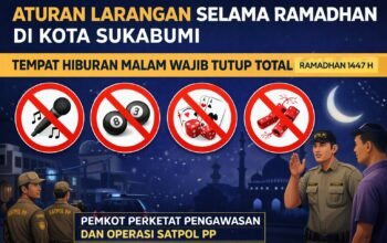 Selama Ramadan, Tempat Hiburan Malam di Kota Sukabumi Wajib Tutup Total