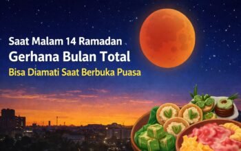Gerhana Bulan Total Akan Hiasi Malam 14 Ramadan, Bisa Diamati Saat Waktu Berbuka Puasa