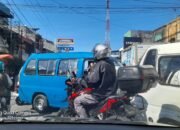 Jelang Idul Fitri, Arus Lalu Lintas di Depan Pasar Cicurug Sukabumi Padat
