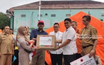 Disperkim Kabupaten Sukabumi Bantu Korban Bencana Pergerakan Tanah di Bantargadung