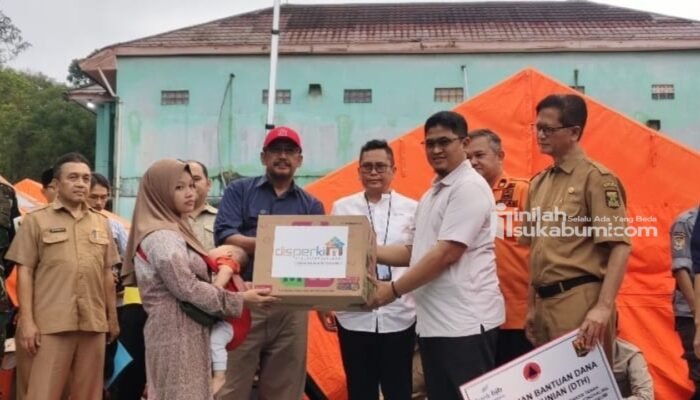 Disperkim Kabupaten Sukabumi Bantu Korban Bencana Pergerakan Tanah di Bantargadung