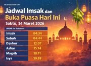 Jadwal Imsak dan Buka Puasa Sukabumi Hari Ini, Sabtu 14 Maret 2026