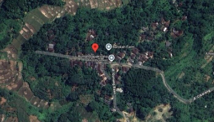 Titik Pusat Gempa M 4,2 Sukabumi di Desa Karangjaya Gegerbitung