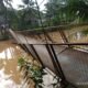 Inilah Detik-detik Jembatan Cibugel di Tegalbuleud Sukabumi Putus