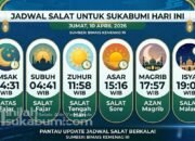 Jadwal Salat untuk Sukabumi Hari Ini, Jumat 10 April 2026