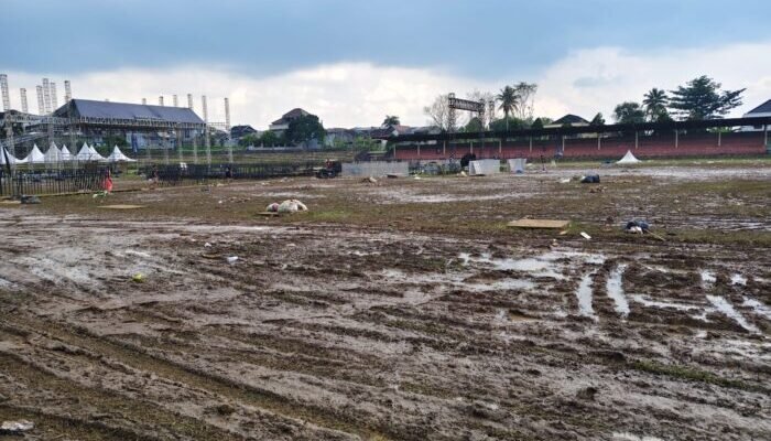 Lapang Surken Rusak Usai Konser, Disporapar Kota Sukabumi Akui Tak Ada Jaminan dari Penyelenggara