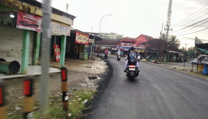 Pantauan Lalin Pagi di Simpang Cibungur, Ruas Surade–Ujunggenteng Ramai Lancar