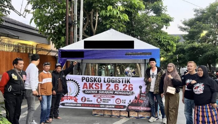 Massa Aksi 2626 Buka Posko Logistik di Depan Balai Kota Sukabumi, Isu PATI Jilid 2 Menguat di Tengah Masyarakat