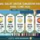 Jadwal Salat untuk Sukabumi Hari Ini, Rabu 13 Mei 2026