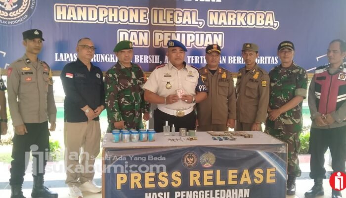 Gandeng BNNK, Pegawai Lapas Warungkiara Sukabumi dan Warga Binaan Dites Narkoba