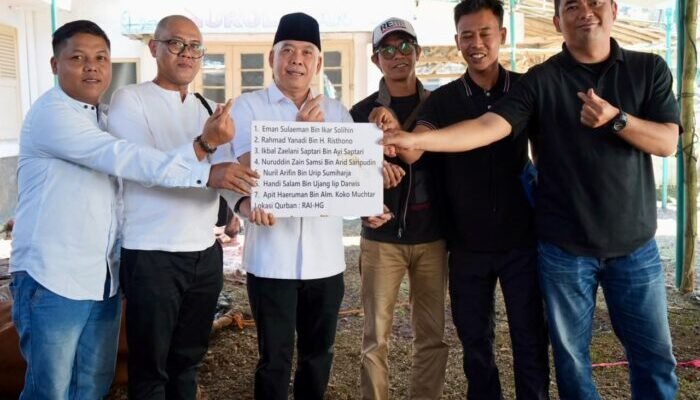Momentum Idul Adha, Hergun Berbagi Kurban untuk Wartawan Sukabumi