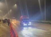 Tol Bocimi Kembali Beroperasi Normal Usai Material Longsor Dibersihkan