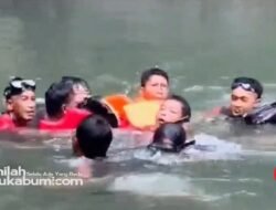 Wisatawan Tenggelam di Curug Larangan Sukabumi, Korban Ditemukan di Dasar Pusaran Air