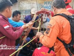 ​Terjebak di Sumur 10 Meter, Warga Cibadak Sukabumi Selamat dari Maut Usai Dievakuasi Dramatis