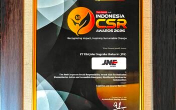 Wujudkan Semangat ‘Connecting Happiness’, JNE Raih Penghargaan di Indonesia CSR Awards 2026