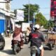 Pantauan Arus Lalu Lintas di Bunderan Surade Ramai Lancar pada Rabu Pagi
