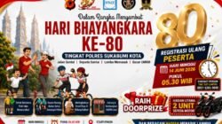 Polres Sukabumi Kota Gelar Pesta Rakyat Dan Jalan Santai Hari Bhayangkara ke-80, Hadiah Utama Dua Motor Menanti