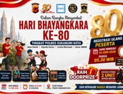 Polres Sukabumi Kota Gelar Pesta Rakyat Dan Jalan Santai Hari Bhayangkara ke-80, Hadiah Utama Dua Motor Menanti