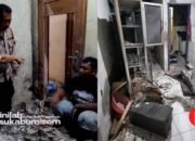 Ditinggal 3 Menit Pengisian Tabung Gas Balon Meledak,  Empat Rumah di Lembursitu Rusak