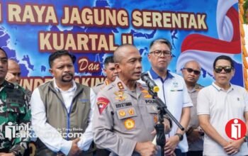 Dukung Ketahanan dan Swasembada Pangan Nasional, Satlantas Polres Sukabumi Rangkul Petani