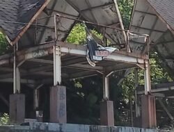 Mezzanin Gazebo Pantai Karanghawu Sukabumi Dibiarkan Rusak, Ikon Wisata Kian Memudar