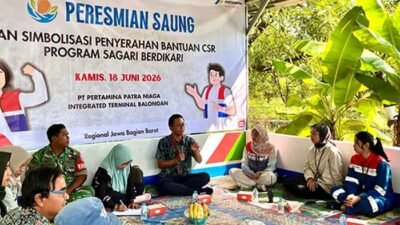 Pertamina Patra Niaga RJBB Resmikan Saung SAGARI untuk Pemberdayaan Masyarakat di Indramayu
