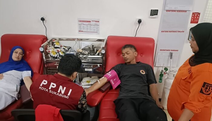 Semangat Pancasila dalam Aksi Nyata, Pemuda Pancasila Kota Sukabumi Sumbang Puluhan Kantong Darah untuk Sesama