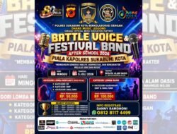 Sambut HUT Bhayangkara ke-80, Polres Sukabumi Kota Gelar Battle Voice dan Festival Band Antar Pelajar