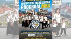 Aksi ‘Bersatu Demi Masa Depan’, Warga Sukabumi Serukan Keberlanjutan MBG