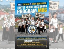 Aksi ‘Bersatu Demi Masa Depan’, Warga Sukabumi Serukan Keberlanjutan MBG