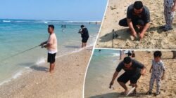 Wisatawan Nikmati Sensasi Strike Memancing di Pantai Cibuaya, Hasil Tangkapan Jadi Sorotan Pengunjung
