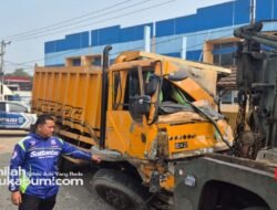 Tabrakan Beruntun di “Jembatan Sekarwangi” Jalan Sukabumi-Bogor, Empat Mobil Rusak Satu Sopir Terluka
