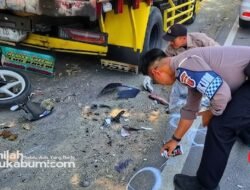 ​Kecelakaan di Jalur Lingkar Selatan Sukabumi, Pemotor Tewas Tabrak Truk Parkir