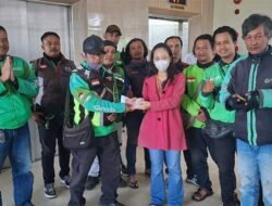 Ojol Kota Sukabumi Galang Donasi, Bantu Korban Laka Lantas 
