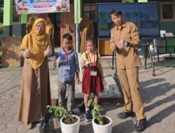SDN Cemerlang Sambut Murid Baru dengan Sapa Mentari, Wakaf Oksigen, dan Pelepasan Balon Cita-Cita