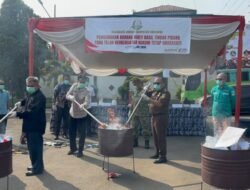 Kejari Kabupaten Sukabumi Musnahkan 4 Kg Ganja, 2 Kg Sabu dan 161 Ribu Butir Obat Terlarang