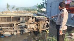 Truk Cargo Terguling di Jalan Cisolok–Bayah, Sopir Selamat