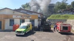 Kebakaran Landa Area IPSRS RSUD Sekarwangi Sukabumi, Damkar Kerahkan Empat Armada