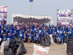 750 Relawan Bersihkan Pantai Muara Citepus, Iman Adinugraha Ajak Warga Jadikan Kebersihan sebagai Budaya