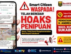 Nomor Catut Nama Wakil Bupati, Diskominfosan Sukabumi Minta Masyarakat Waspada Penipuan
