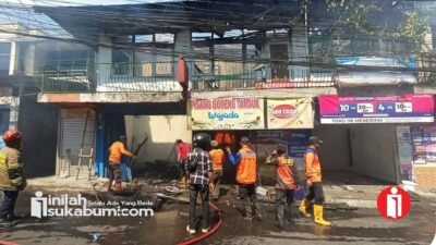 Kebakaran Hanguskan Tiga Kios di Citamiang Sukabumi, Kerugian Tembus Rp100 Juta